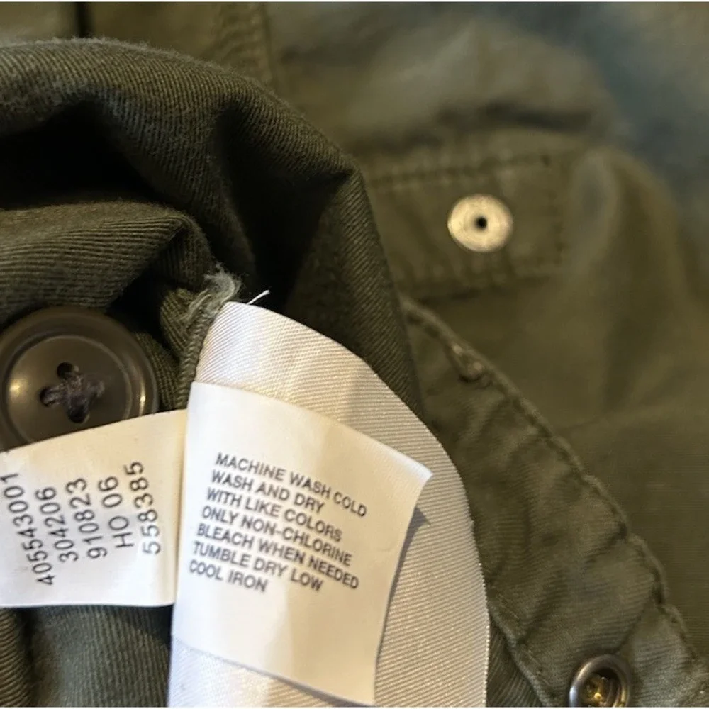 Vintage‎ Gap Project Red Military Fishtail Parka Jacket Mens XS Green Y2K Unisex